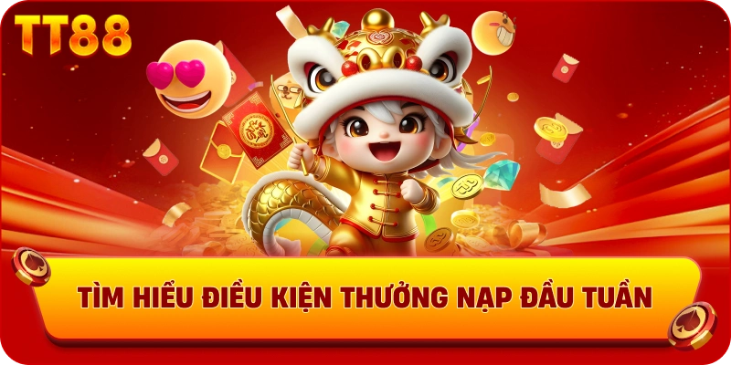 Tìm hiểu điều kiện thưởng nạp đầu tuần